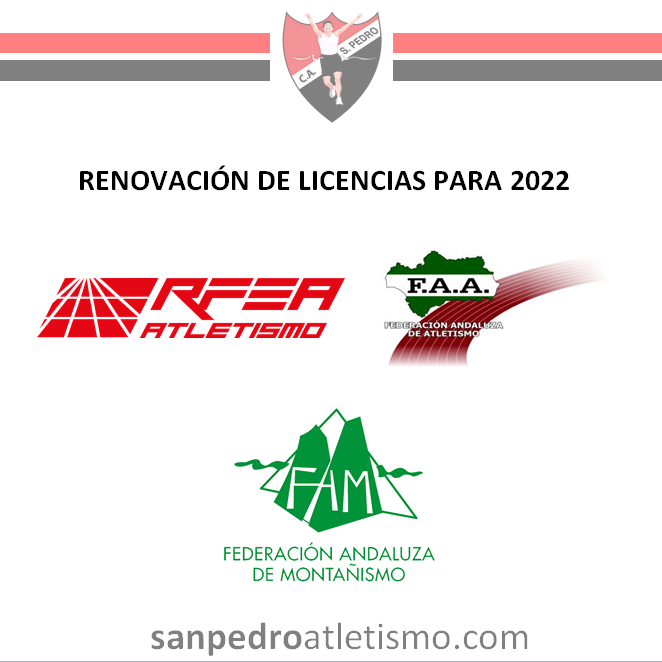 Renovación de Licencias Federativas para 2022